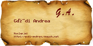 Gódi Andrea névjegykártya