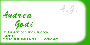 andrea godi business card