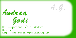 andrea godi business card